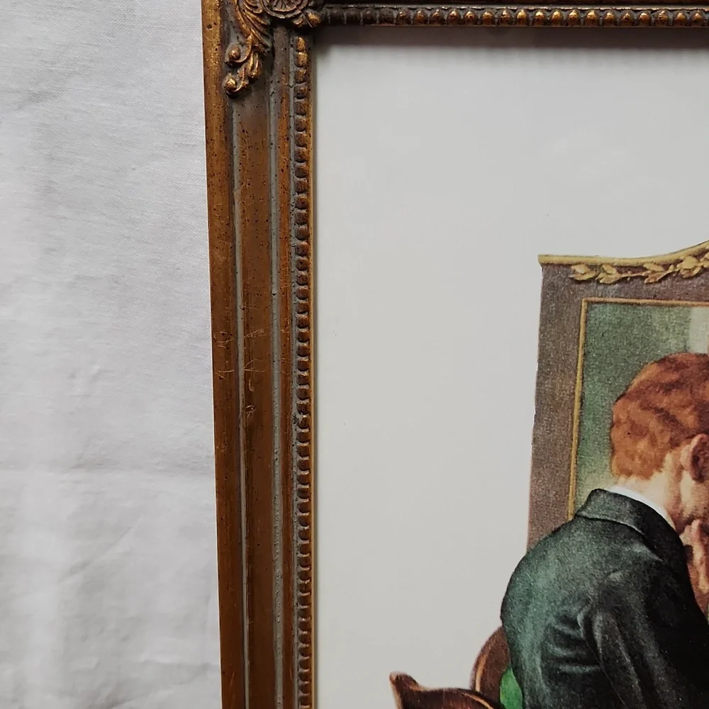 NORMAN ROCKWELL Vintage Gold Framed 